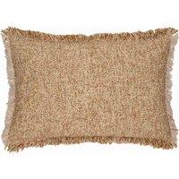 Yard Doze Fringed Filled Cushion, Cream