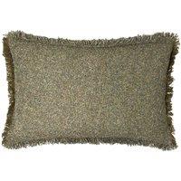 Yard Doze Fringed Filled Cushion, Green