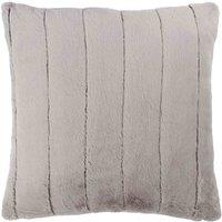 Paoletti Empress Faux Fur Filled Cushion, Grey