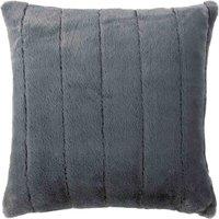 Paoletti Empress Large Faux Fur Filled Cushion, Grey