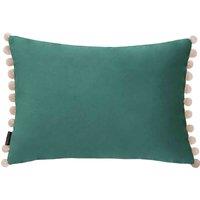Paoletti Fiesta Velvet Filled Cushion, Blue