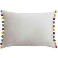 Paoletti Fiesta Velvet Filled Cushion, Grey