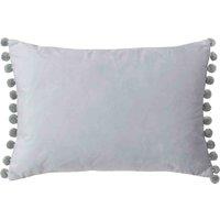 Paoletti Fiesta Velvet Filled Cushion, Grey