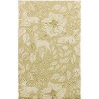 Paoletti Gold Stag Digitally Printed Table Runner, Gold