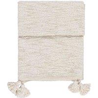 Yard Heath Tasselled Throw, Cream