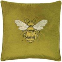 Paoletti Hortus Bee Filled Cushion, Green