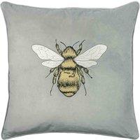 Paoletti Hortus Bee Filled Cushion, Grey