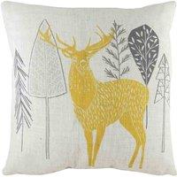 Evans Lichfield Hulder Stag Filled Cushion, Cream