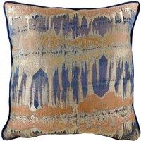 Evans Lichfield Inca Jacquard Filled Cushion, Blue
