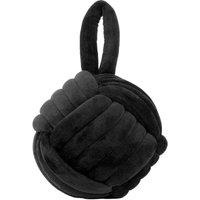 furn. Furn. Knot Entwined Velvet Novelty Doorstop, Black