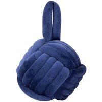 furn. Furn. Knot Entwined Velvet Novelty Doorstop, Blue