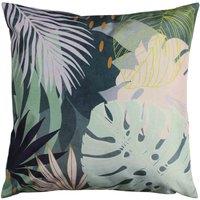 furn. Furn. Leafy Outdoor Filled Cushion, Blue