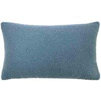 furn. Furn. Malham Fleece Rectangular Filled Cushion, Blue