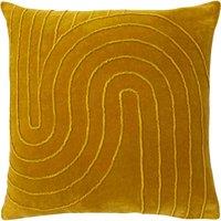 furn. Furn. Mangata Geometric Filled Cushion, Yellow