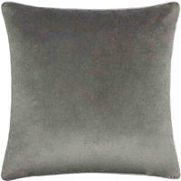 Paoletti Meridian Velvet Filled Cushion, Grey