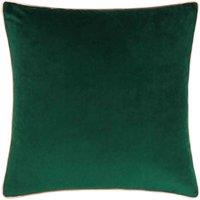 Paoletti Meridian Velvet Filled Cushion, Green