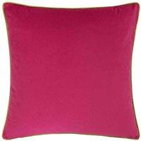 Paoletti Meridian Velvet Filled Cushion, Pink