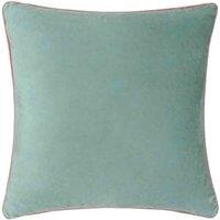 Paoletti Meridian Velvet Filled Cushion, Blue