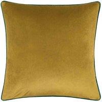 Paoletti Meridian Velvet Filled Cushion, Green