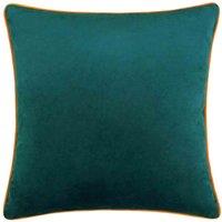 Paoletti Meridian Velvet Filled Cushion, Blue
