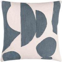Hoem Meta Square Abstract Filled Cushion, Blue