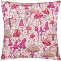 furn. Furn. Mushroom Fields Abstract Filled Cushion, Purple