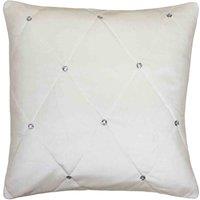 Paoletti New Diamante Large Filled Cushion, White