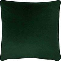 Evans Lichfield Opulence Soft Velvet Filled Cushion, Green