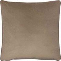 Evans Lichfield Opulence Soft Velvet Filled Cushion, Cream