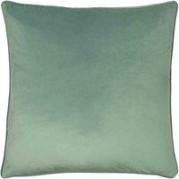 Evans Lichfield Opulence Soft Velvet Filled Cushion, Green