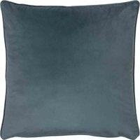 Evans Lichfield Opulence Soft Velvet Filled Cushion, Blue