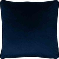 Evans Lichfield Opulence Soft Velvet Filled Cushion, Blue