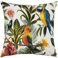 Evans Lichfield Parrots Outdoor Filled Cushion, Multi