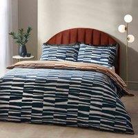 Hoem Piper Abstract Rich Super King Duvet Cover Set, Blue