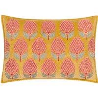 Paoletti Portofino Embroidered Filled Cushion, Gold