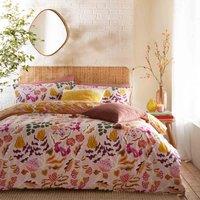 furn. Furn. Protea Floral Double Duvet Cover Set, Pink
