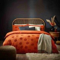furn. Furn. Pumpkin Tufted 100 Single Duvet Cover Set, Orange