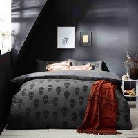 furn. Furn. Skulls Tufted Double Duvet Cover Set, Grey