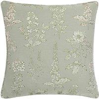 Wylder Nature Sophia Floral Jacquard Filled Cushion, Green