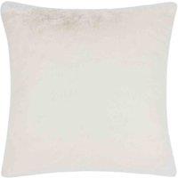 Paoletti Stanza Faux Fur Filled Cushion, White