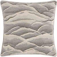 Paoletti Stratus Jacquard Filled Cushion, Grey