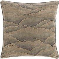 Paoletti Stratus Jacquard Filled Cushion, Brown
