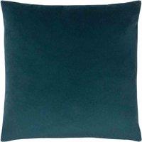 Paoletti Sunningdale Velvet Square Filled Cushion, Blue