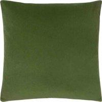 Paoletti Sunningdale Velvet Square Filled Cushion, Green