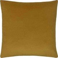 Paoletti Sunningdale Velvet Square Filled Cushion, Yellow