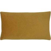 Paoletti Sunningdale Velvet Polyester Filled Cushion, Yellow