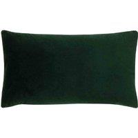 Paoletti Sunningdale Velvet Polyester Filled Cushion, Green