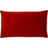 Paoletti Sunningdale Velvet Polyester Filled Cushion, Orange