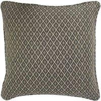 Paoletti Tangier Square Polyester Filled Cushion, Black