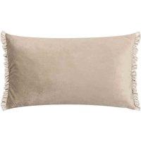 Wylder Nature Tilly Velvet Reversible Polyester Filled Cushion, Cream
